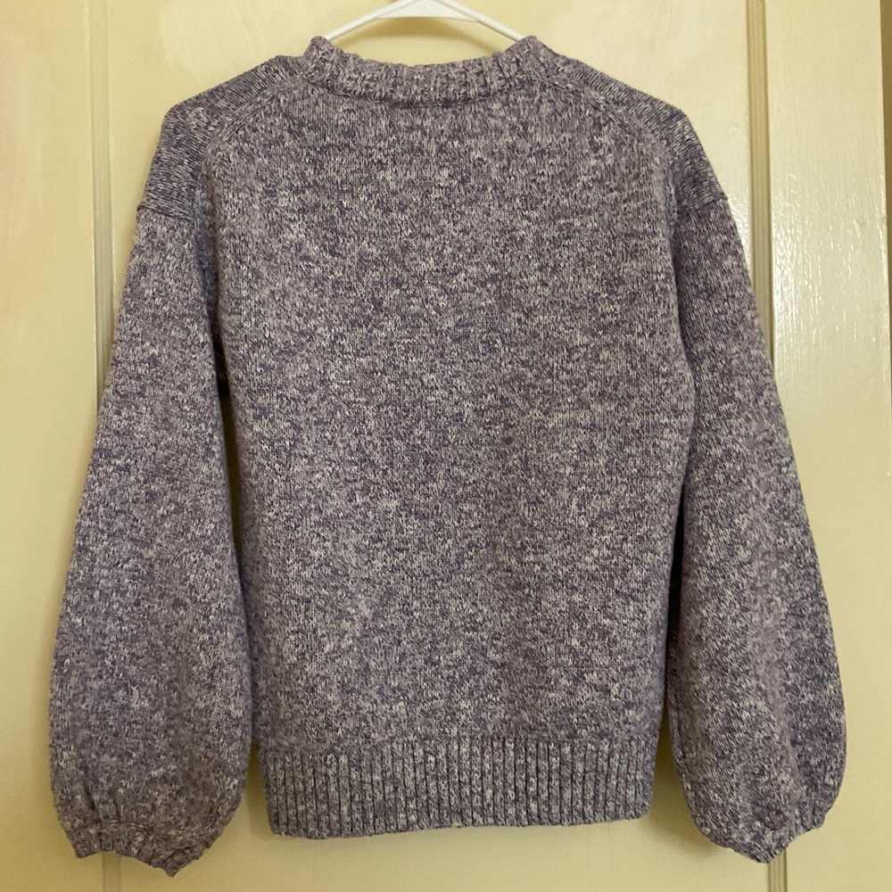J. Crew Purple Crew Neck Sweater - Picture 2 of 4